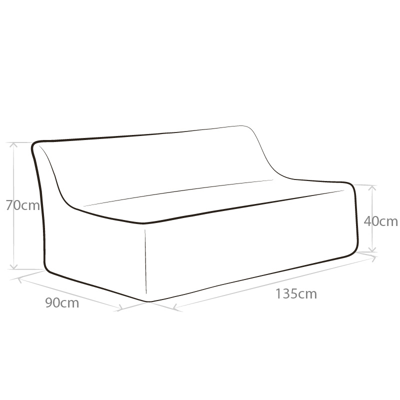 bean bag couch dimensions