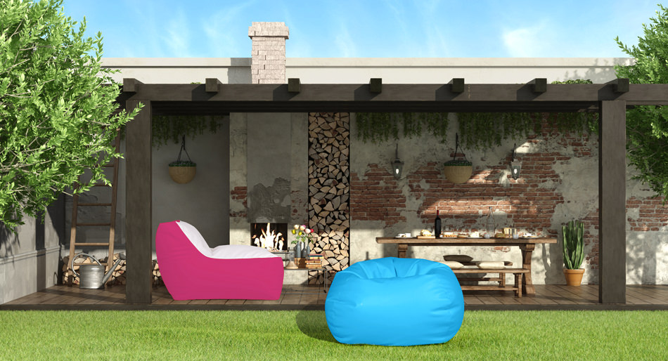 bean bag couches outdoors